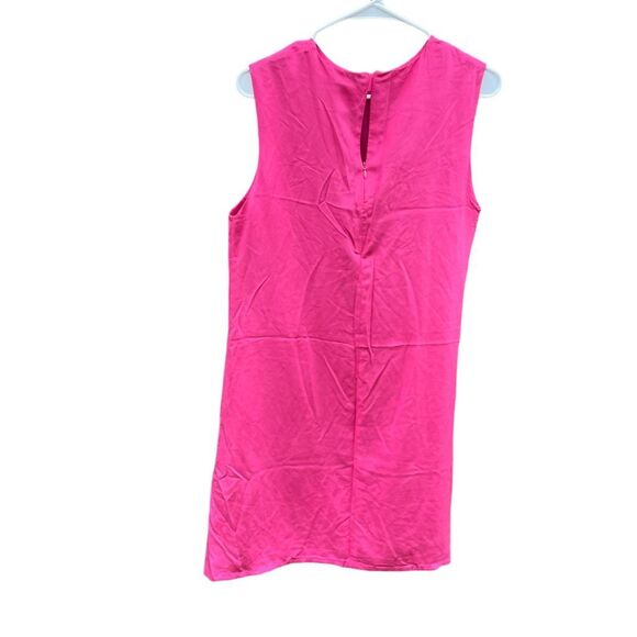 Silk Collection Bright pink 100% silk size 10 lined sheath dress. - Picture 3 of 6